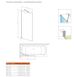 Скляна шторка для ванни RADAWAY Idea Black PNJ 50 см скло прозоре 10001050-54-01