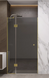 Душові двері Wave Glass Marsell профіль золото, скло матовий графіт 110х200 см