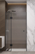 Душевые двери Wave Glass Marsell профиль черный стекло интимато 90х200 см