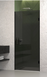 Душові двері Wave Glass Gloria профіль чорний, скло графіт 60х200 см