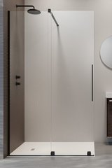 Душова перегородка RADAWAY Furo Black Walk-in 120 см. ліва 10106638-54-01L+10110594-01-01