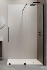 Душова перегородка RADAWAY Furo Black Walk-in 150 см. правая 10106788-54-01R+10110744-01-01