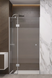 Душевые двери Wave Glass Marsell профиль хром, стекло интимато 110х200 см