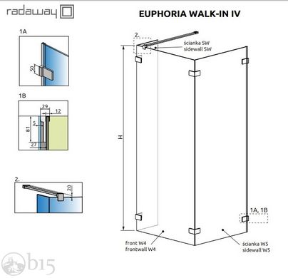 Душова кабіна RADAWAY Euphoria Walk-In IV 110x90x200 383143-01-01+383151-01-01+383160-01-01 цена, купить Душова кабіна RADAWAY Euphoria Walk-In IV 110x90x200 383143-01-01+383151-01-01+383160-01-01 в Киеве, Харькове, Днепре, Одессе, Запорожье, Львове. Душова кабіна RADAWAY Euphoria Walk-In IV 110x90x200 383143-01-01+383151-01-01+383160-01-01: описание, продажа.