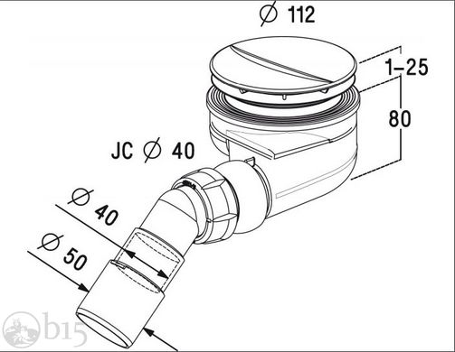 Сифон для піддону Radaway Turboflow TB90 цена, купить Сифон для піддону Radaway Turboflow TB90 в Киеве, Харькове, Днепре, Одессе, Запорожье, Львове. Сифон для піддону Radaway Turboflow TB90: описание, продажа.