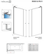 Скляна шторка для ванни RADAWAY Modo SL Brushed Nickel PNJ II 50 см скло прозоре 10316050-91-01R