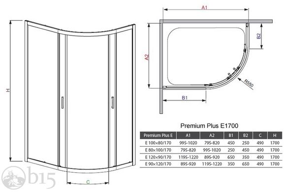 Душова кабіна RADAWAY Premium Plus E 120x90x170 скло графіт 30483-01-05N цена, купить Душова кабіна RADAWAY Premium Plus E 120x90x170 скло графіт 30483-01-05N в Киеве, Харькове, Днепре, Одессе, Запорожье, Львове. Душова кабіна RADAWAY Premium Plus E 120x90x170 скло графіт 30483-01-05N: описание, продажа.