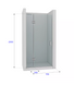 Душові двері Wave Glass Marsell профіль хром, скло коричневе 100х200 см
