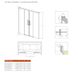 Скляна шторка для ванни RADAWAY Idea PN DWD 170 10004170-01-01