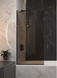 Шторка для ванной Wave Glass Margo профиль черный стекло коричневое 50х150 см