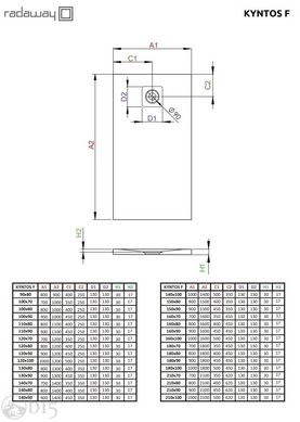 Душевой поддон RADAWAY Kyntos F 210x90 HKF21090-04 цена, купить Душевой поддон RADAWAY Kyntos F 210x90 HKF21090-04 в Киеве, Харькове, Днепре, Одессе, Запорожье, Львове. Душевой поддон RADAWAY Kyntos F 210x90 HKF21090-04: описание, продажа.