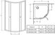 Душова кабіна RADAWAY Classic A 90x90x185 скло прозоре профіль білий 30000-04-01