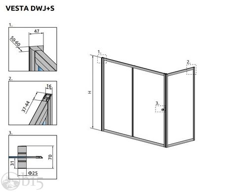 Стеклянная шторка для ванны RADAWAY Vesta DWJ+S 170х80 209117-01-01 + 204080-01 цена, купить Стеклянная шторка для ванны RADAWAY Vesta DWJ+S 170х80 209117-01-01 + 204080-01 в Киеве, Харькове, Днепре, Одессе, Запорожье, Львове. Стеклянная шторка для ванны RADAWAY Vesta DWJ+S 170х80 209117-01-01 + 204080-01: описание, продажа.