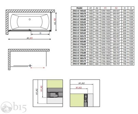 Стеклянная шторка для ванны RADAWAY Vesta DWJ+S 170х80 209117-01-01 + 204080-01 цена, купить Стеклянная шторка для ванны RADAWAY Vesta DWJ+S 170х80 209117-01-01 + 204080-01 в Киеве, Харькове, Днепре, Одессе, Запорожье, Львове. Стеклянная шторка для ванны RADAWAY Vesta DWJ+S 170х80 209117-01-01 + 204080-01: описание, продажа.